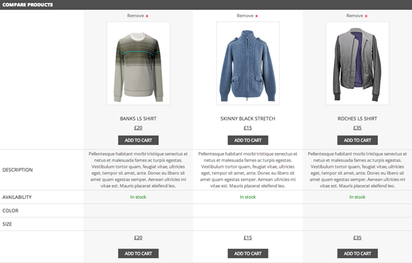 YITH WooCommerce Compare List