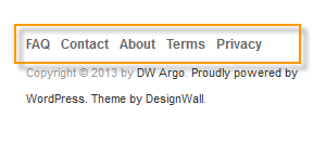 dw_argo_footer_menu Frontned of footer menu