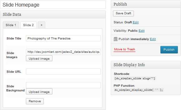 wordpress_news_theme_dw_simplex_add_new_slide add new slide