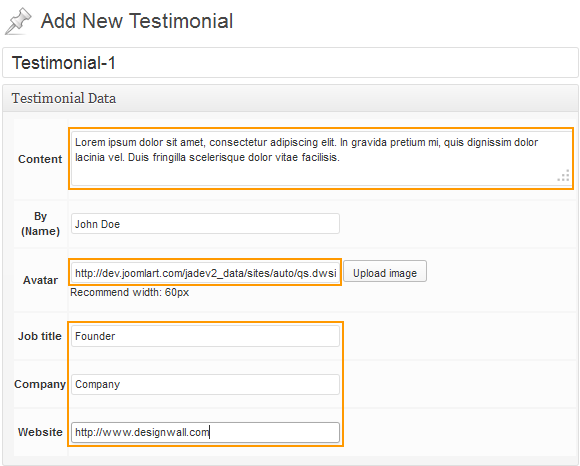 wordpress_news_theme_dw_simplex_add_testimonial add new testimonial