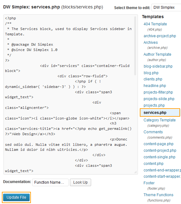 wordpress_news_theme_dw_simplex_edit_services.php edit the services block
