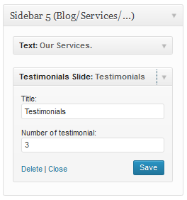 Testimonials Slide Widgets