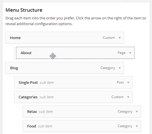 wordpress_social_wall_theme_dw_fixel_change_order_to_menu Change the order and placement of menu items