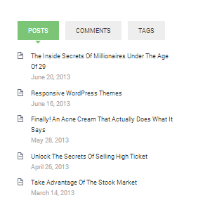 wordpress_news_theme_dw_minion_tabs_widget_frontend Front-end Appearance