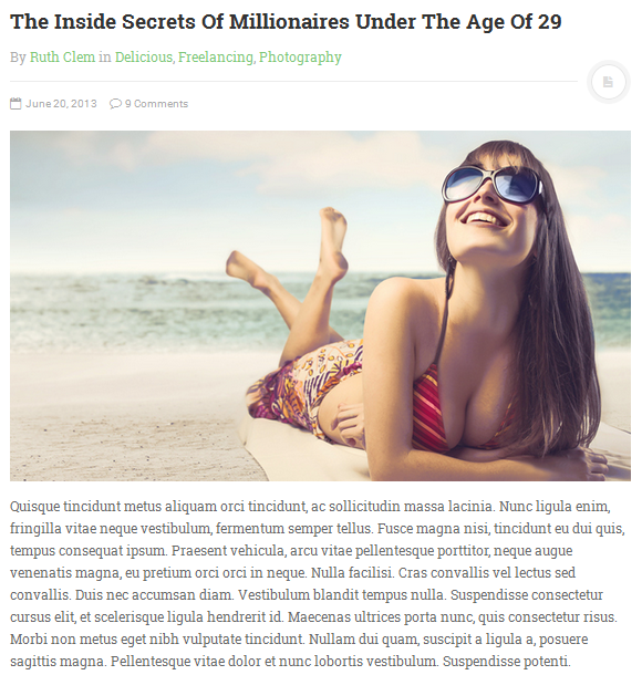 wordpress_news_theme_standard_post_format_frontend Standard Post Format