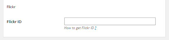 wordpress_news_theme_input_flickr_id Input flickr id