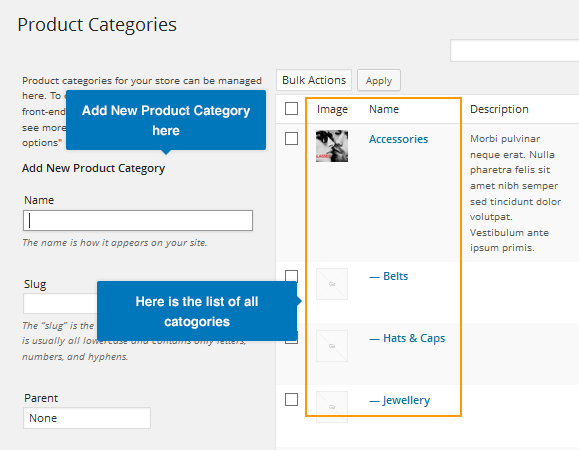 Add New Product Category