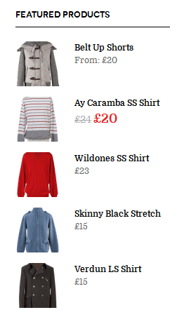 wordpress_ecommercer_theme_dw_trendy_featured_products Front-end of Featured Products