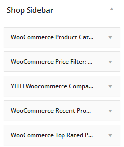 Shop Sidebar Settings