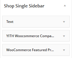 Single Shop Sidebar Settings