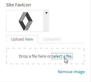 Site Favicon Settings