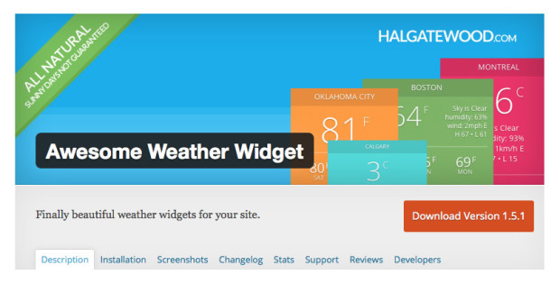 Awesome Weather Widget
