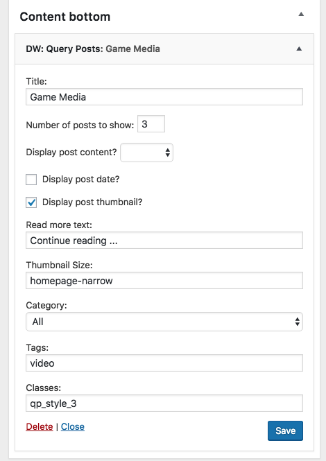 filling parameter in the blank