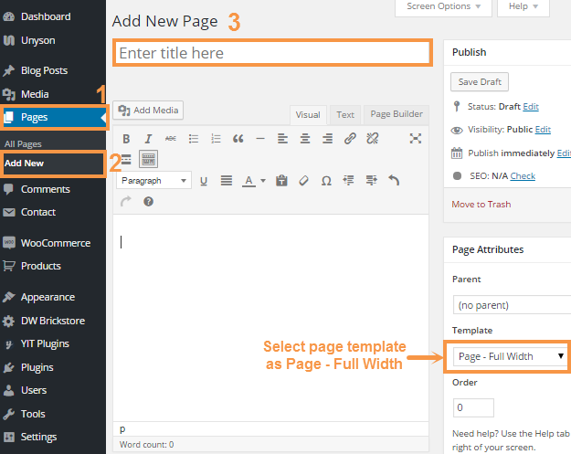 Create a new homepage
