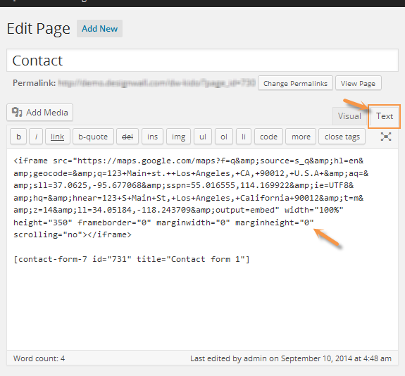 wordpress-themes-dw-kido-paste-google-map-to-contact-page