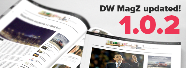 wordpress best magazine theme DW MagZ update