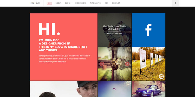 DW Fixel WordPress Theme