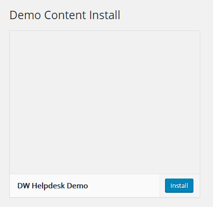 Demo Content for DW Helpdesk Theme