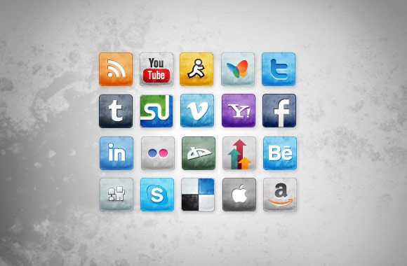 free-stained-and-faded-social- media-icons-by-nathan-brown