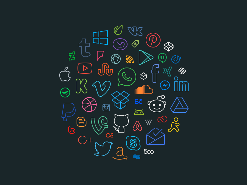 social-brands-icons-dribbble-by-raul-taciu