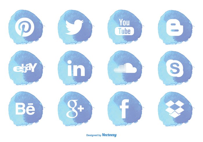 vector-watercolor-style-social-media-icon-set-by-vecteezy