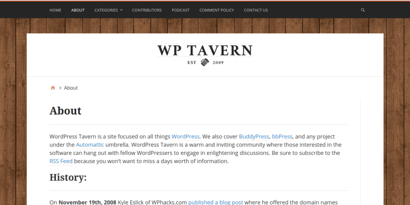 WPTavern WordPress Blog