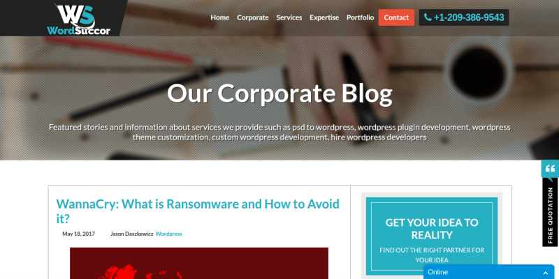 Wordsuccor WordPress Blog