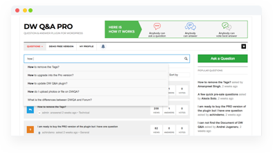 search-filter-questions-answer-in-wordpress